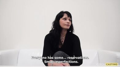 22letá tmavovlasá amatérka Hana na českém castingu
