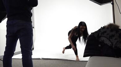 Super fit žena, kterou našli na veřejnosti, je pozvána na svůj úplně první casting na focení