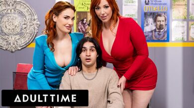 Přistihl prsatou nevlastní matku Lauren Phillips při lesbickém poměru se sexy učitelkou Siri Dahl