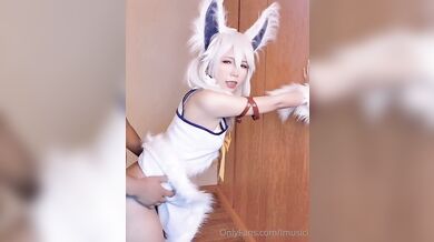 OF kočka Lmusicl je prstěna a dostává creampie jako Setsuna