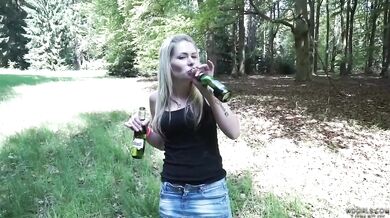 Ruská kunda opilá českým pivem
