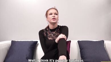 Casting 18leté české dívky Sophií Traxler s nejlepšími prsy