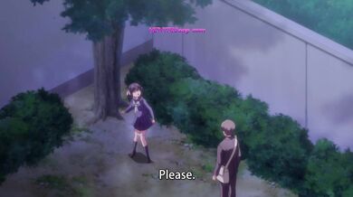 Anime děvka ve veřejném parku si sundá kalhotky, aby si pohrála s vlhkou kundičkou