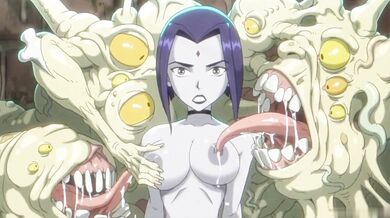 Uvězněna v nebezpečném opuštěném domě (anime hentai)