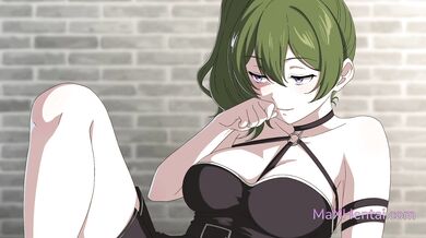 Žhavá hentai lesbická trojka