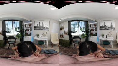 Izi Blu Sky v drsném VR pornu