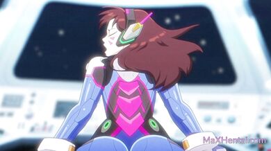 Kouzelný anální kolík uvízl v zadku D-VA (kreslený anime Futunari)