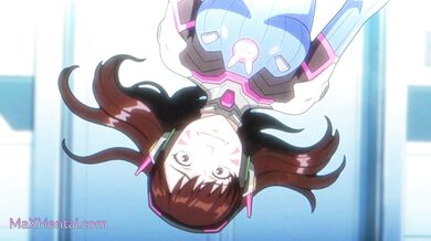 Kouzelný anální kolík uvízl v zadku D-VA (kreslený anime Futunari)