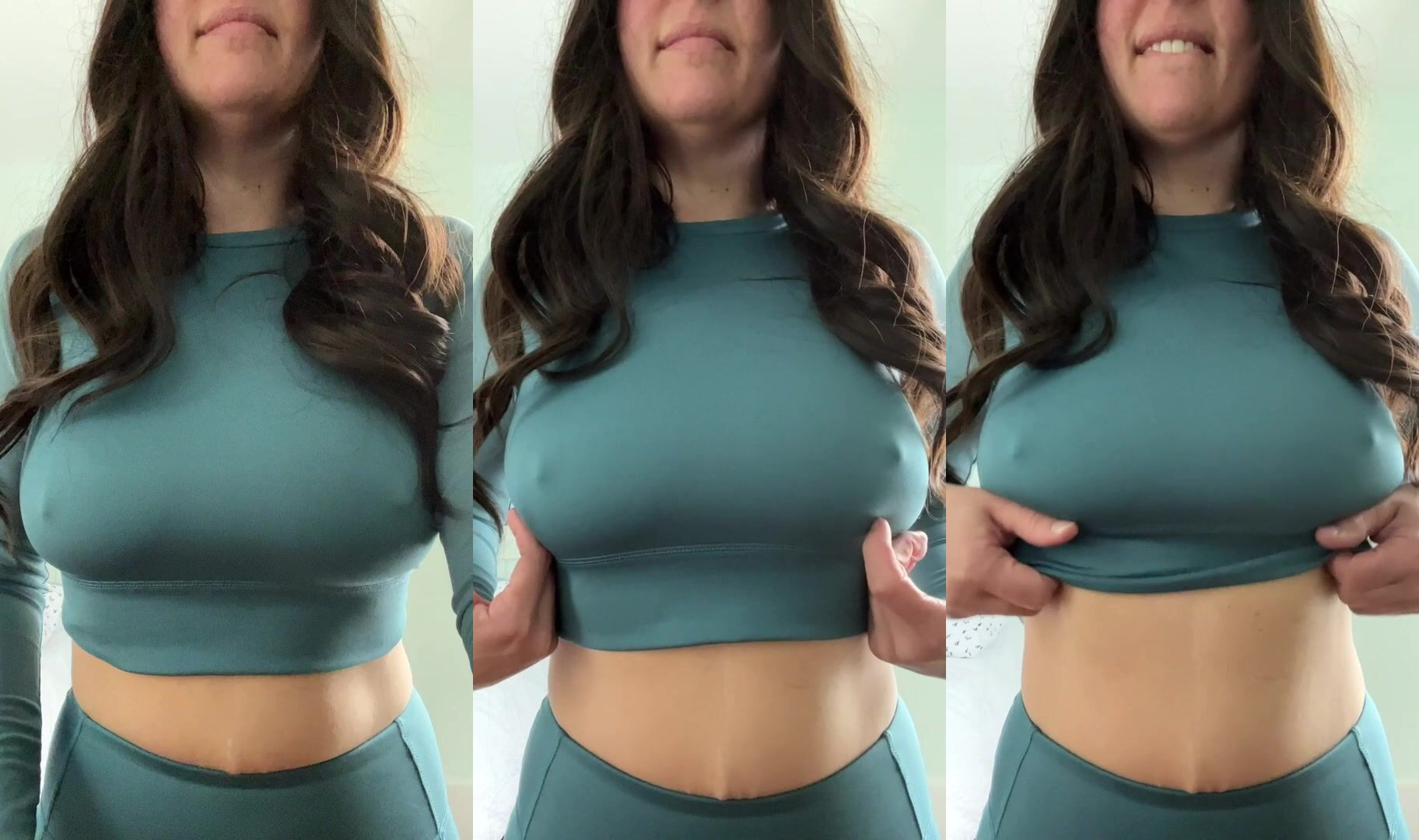 35letá MILF v oblečení do fitka