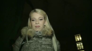 Sex s prsatou blondýnkou z ulice