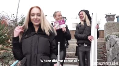 Letáková dívka Tatiana L je sbalena a ošukána před kamerou