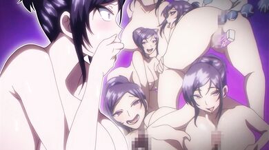 Prsaté kancelářské dámy jezdí na péru v divoké hentai orgii