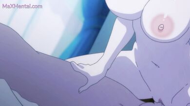 Prsatá stříbrovlasá elfka Emilia jezdí a kouří v necenzurovaném hentai