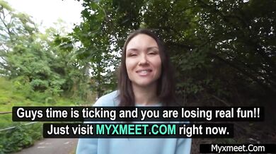 Venkovní šukání za rychlý prachy s Kristina Grace