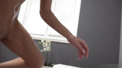 Mladá sexy blond amatérka na českém castingu