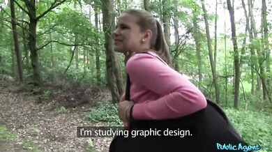 Blondýnka Sarah Kay ošukaná v lese